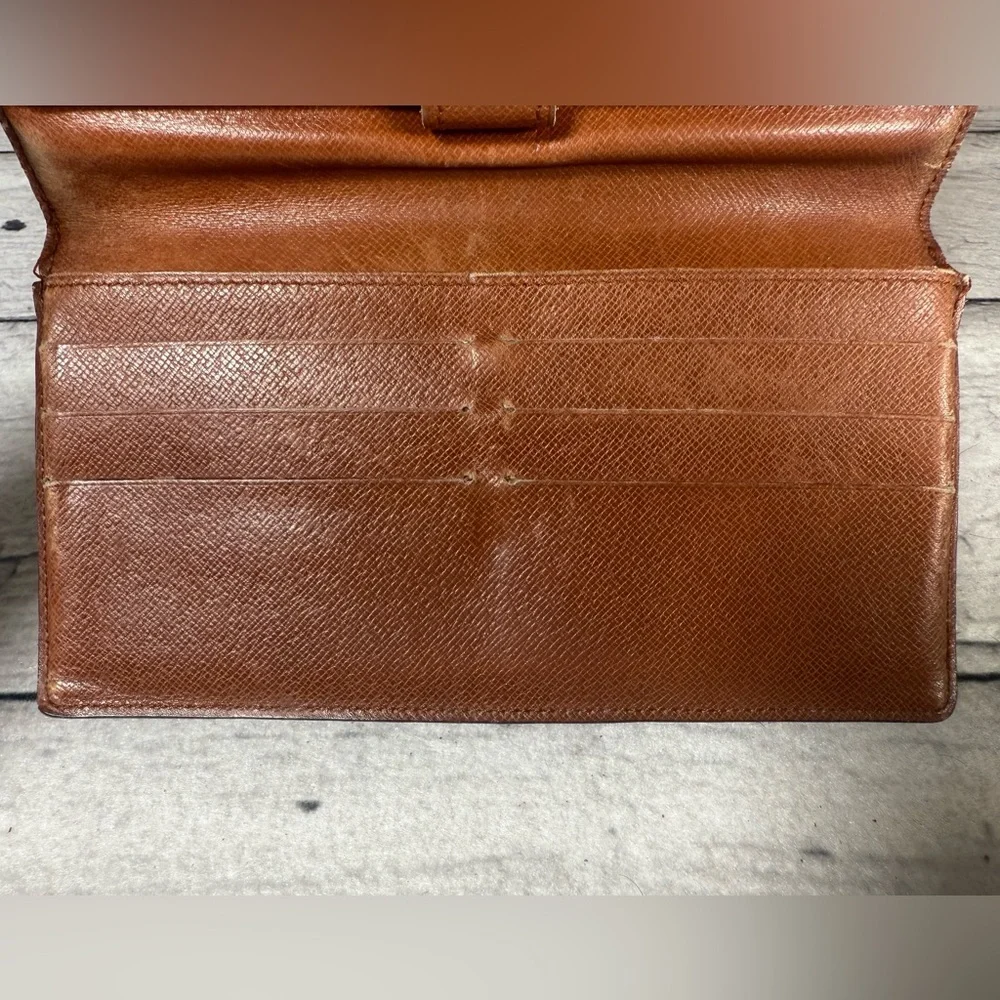 Louis Vuitton Portefeuille Sarah Long Bifold Wallet Monogram Canvas Leather - Picture 8 of 16